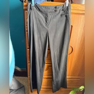 dressbarn women’s black Pinstripe Trousers